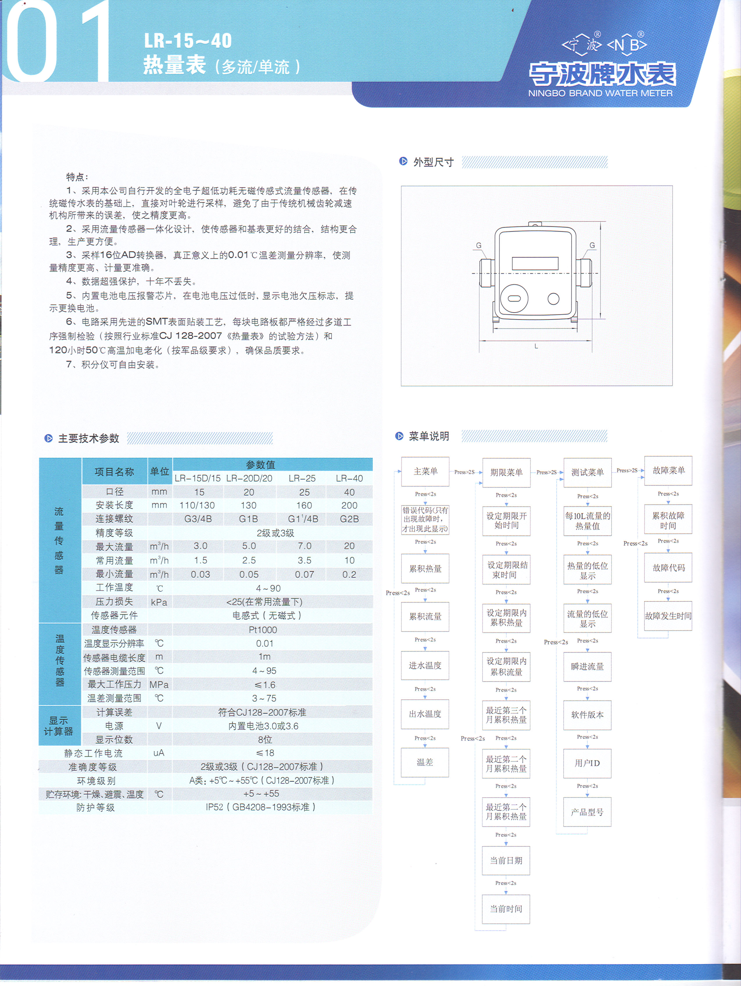 宁波牌热量表